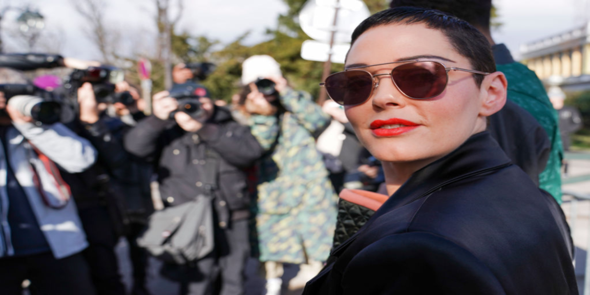Famed actress Rose McGowan had some harsh words for her fellow travelers on the left