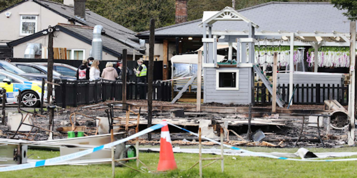 pub's new outdoor space catches fire a day before reopening