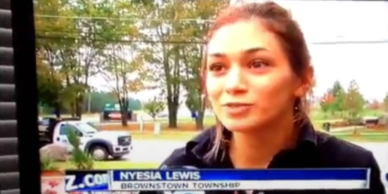 A woman was interviewed on the news after smoking a joint at 7:00 a.m.