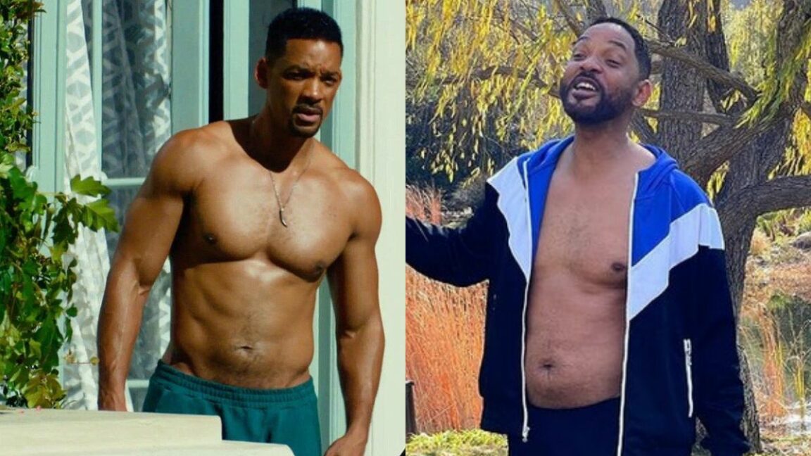 Will Smith shows the progress of his fitness after the weight gain