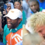 Jake Paul is left with a "black eye" and a "broken tooth" after confrontation with Floyd Mayweather