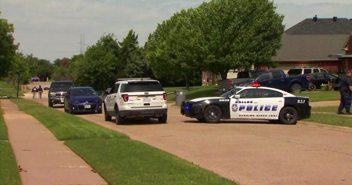 A child was found dead in the middle of a Texas Dallas street Saturday