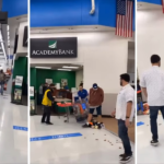Walmart employee knocks out a customer with a punch after he spit on him