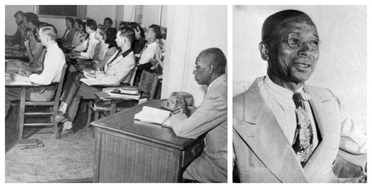 George McLaurin, the first black man admitted to the University of Oklahoma in 1948