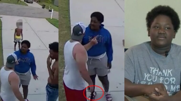 Man with belt attacks 15-year-old black boy because he was bothered by teen's language