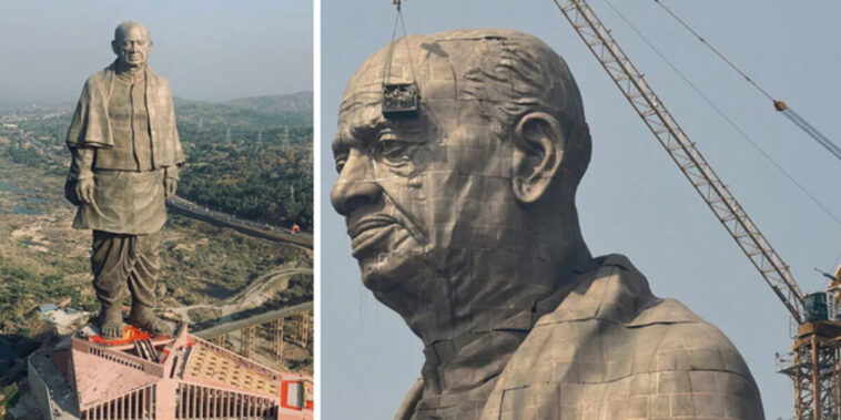 The world's tallest statue, nearly three times the height of the Statue of Liberty