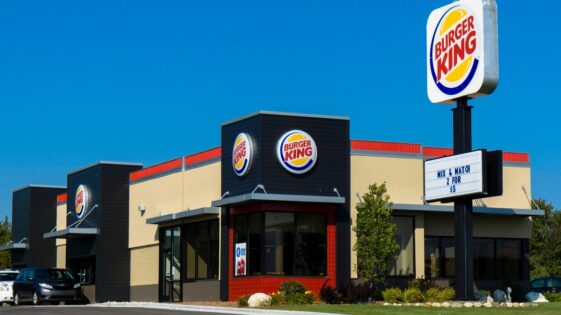 Burger King workers write 'we all quit' on a sign