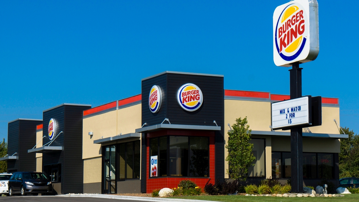 Burger King workers write 'we all quit' on a sign