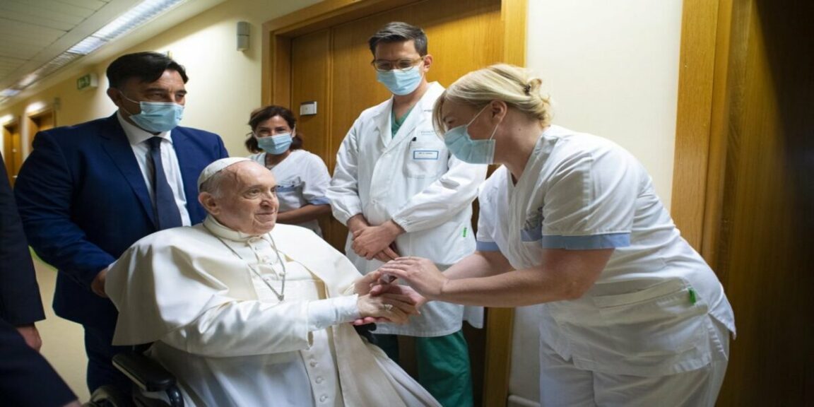 Pope Francis returns to the Vatican after undergoing colon surgery