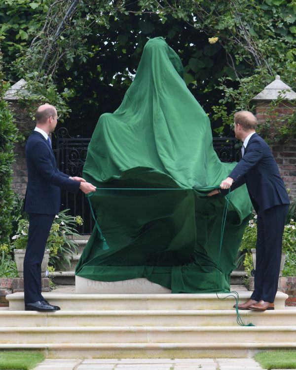 Prince William and Prince Harry unveiled a statue of their late mother, Diana