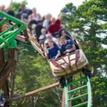 A roller coaster went off its track at a theme park in Scotland, injuring two children