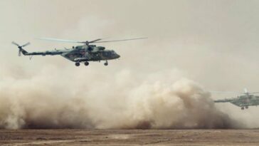Russian helicopter crashes with 16 people on board