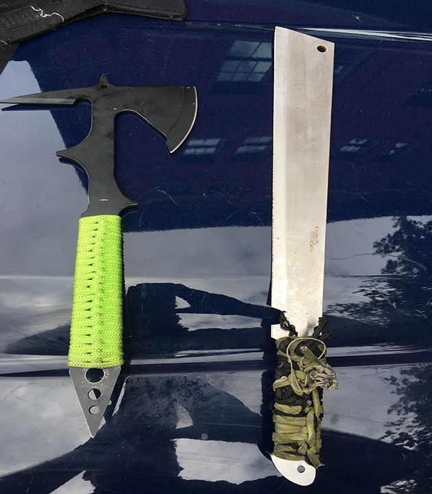 Woman attempted to kidnap child with machete and axe