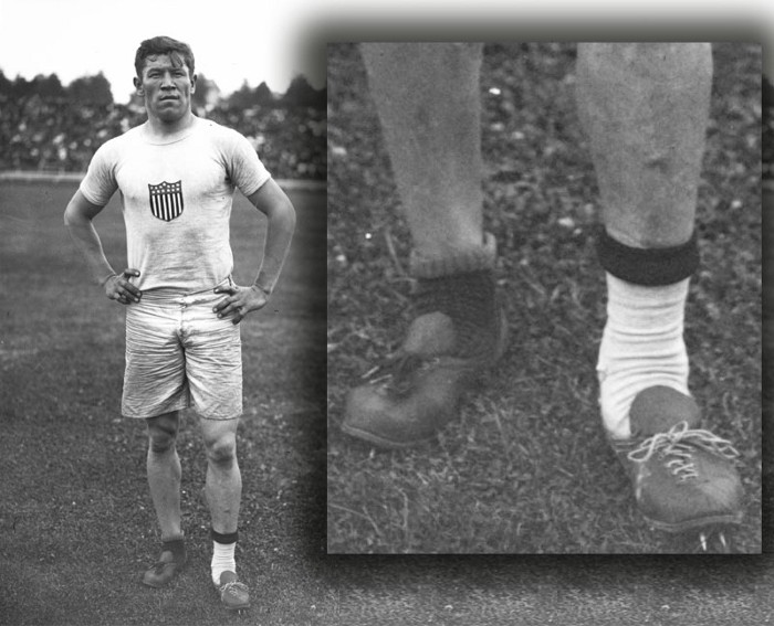 Jim Thorpe, the athlete who won two medals in junk shoes