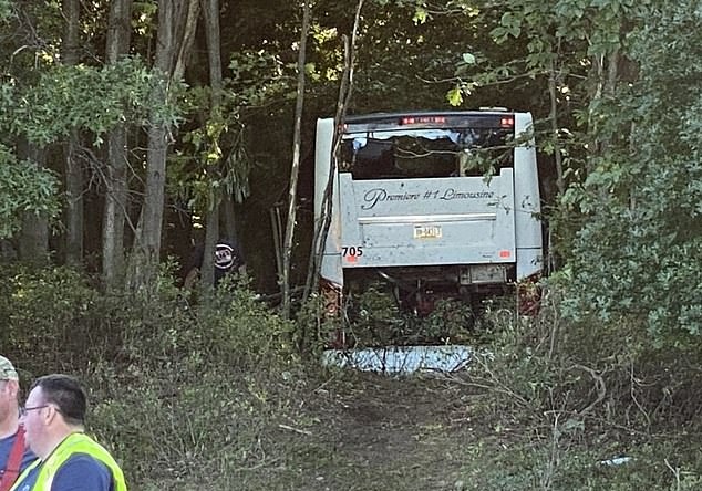 Bus carrying dozens of young people ran off the road and injured more than 30 people