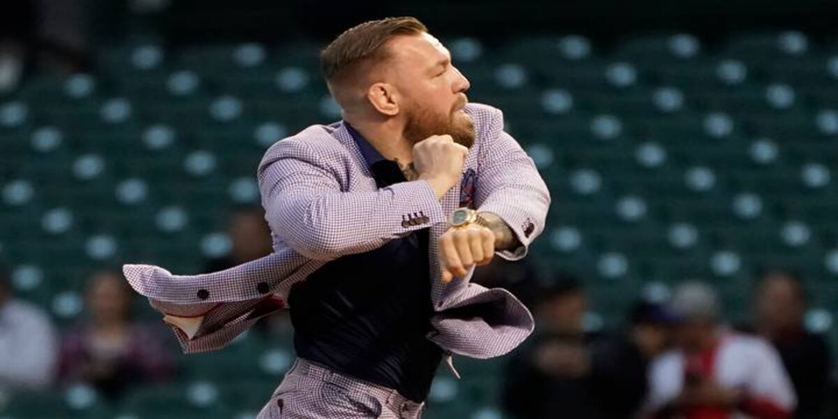 Conor McGregor throws the worst pitch in baseball history