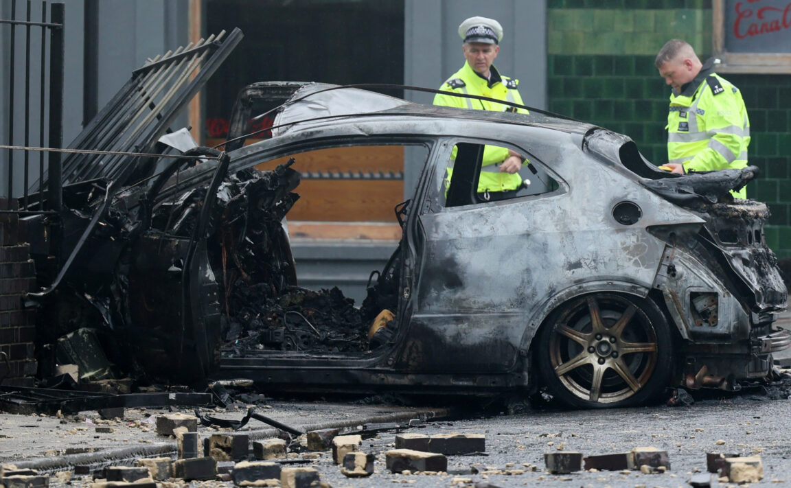 Trapped man shouted to his friends to get him out of the car before it exploded and killed three people