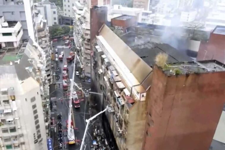 46 dead and 79 injured in Taiwan skyscraper fire