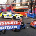 Police have been unable to arrest Insulate Britain members after they adhered to the road