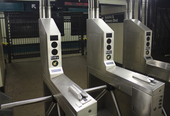 A man died after breaking his neck while trying to jump New York City subway turnstiles