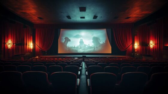 contentcreativestudio realistic photo of a cinemas screen 0c4b008d d7cf 4e93 af78 d19b1d15114a