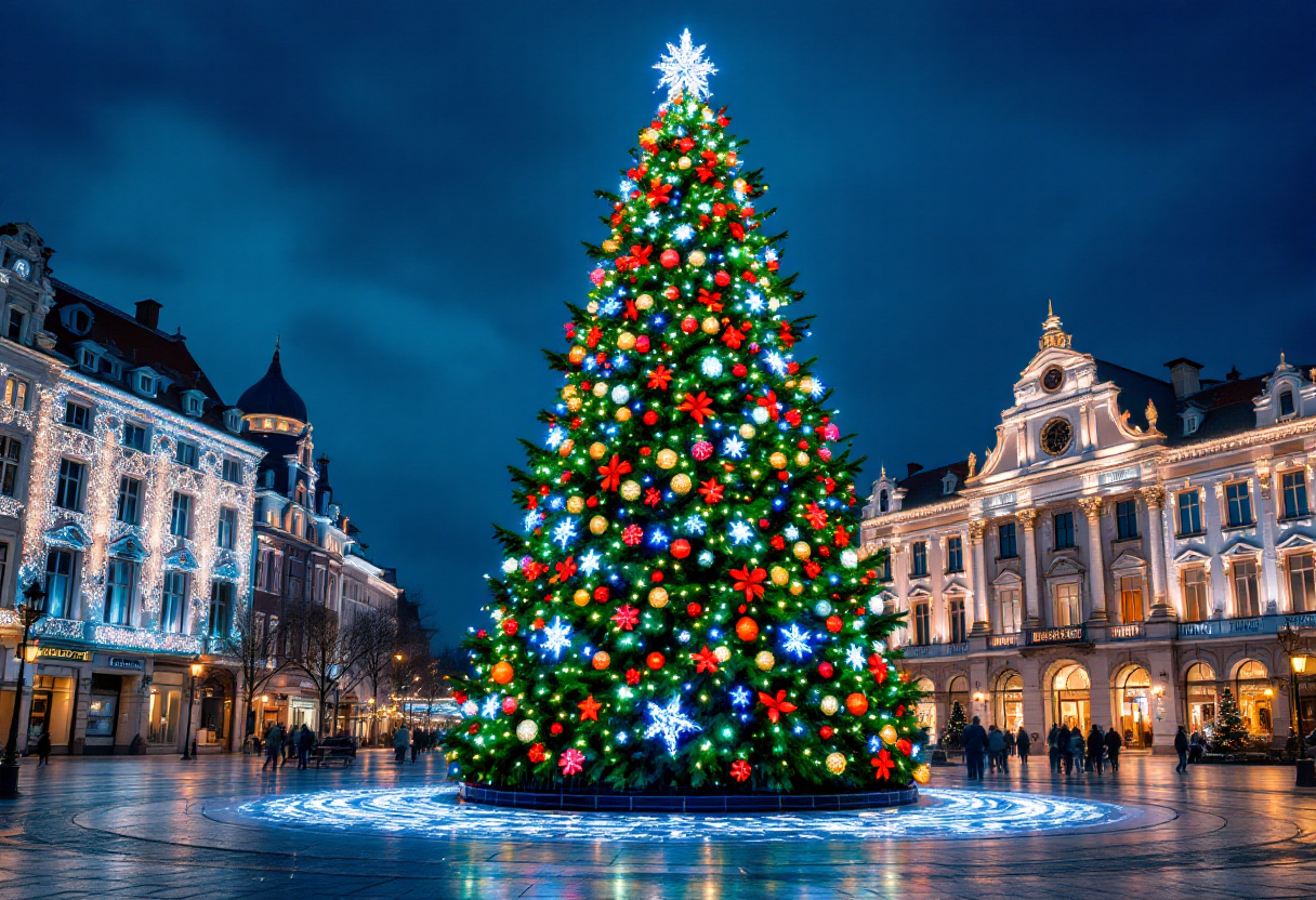 Singing Christmas Tree performance in Michigan celebration
