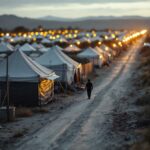 Protest against migrant deportation centers in Texas