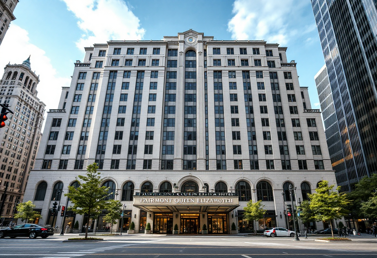 Fairmont Queen Elizabeth Hotel during labor dispute