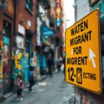 Visual representation of immigration issues in America