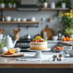 Jürgen Krauss mentre prepara un dolce in cucina
