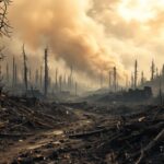 Flames engulfing Malibu, showcasing wildfire devastation