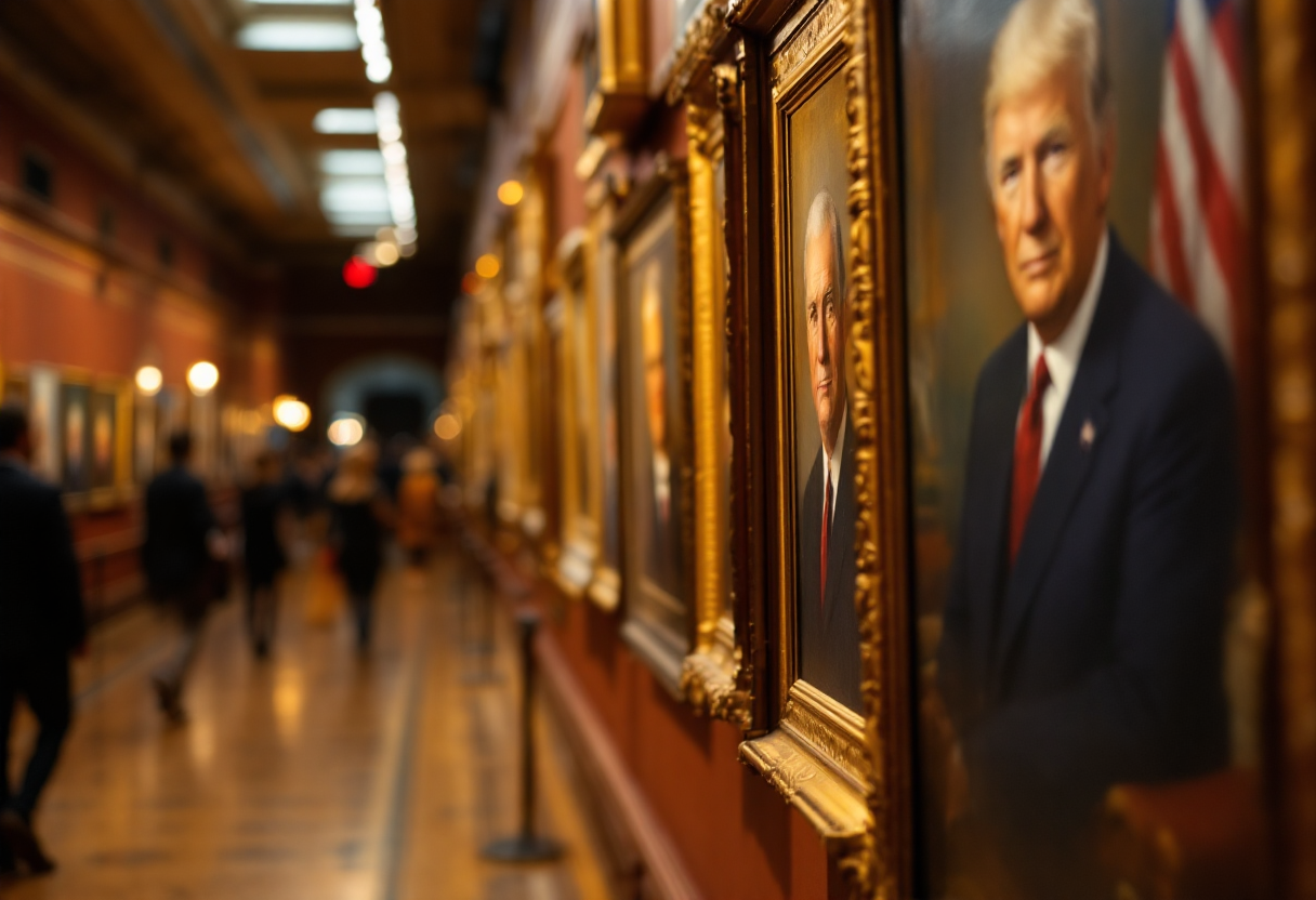 Evolving presidential portraits featured in NY Times