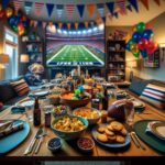 Randi Martin celebrating Super Bowl with family and friends