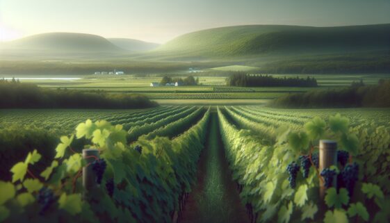 Scenic view of Annapolis Valley attracting Americans