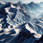 Winter adventurer checking avalanche warnings in backcountry