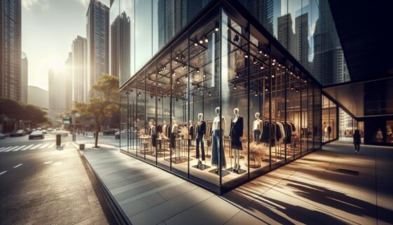 Hudson's Bay store front with uncertainty in the air