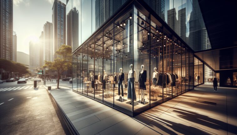 Hudson's Bay store front with uncertainty in the air