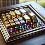 A collection of gold and silver coins representing investment