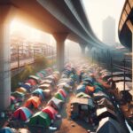 Image depicting legal battles related to homelessness