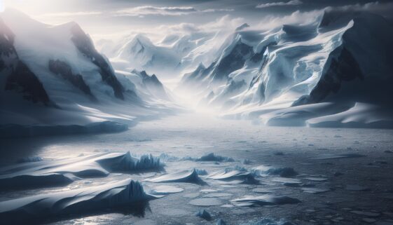 Researchers studying in the harsh Antarctic environment
