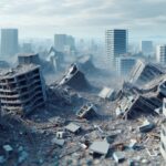 Devastation in Myanmar following a recent earthquake
