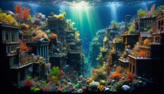 Plankton exploring underwater in the new SpongeBob film