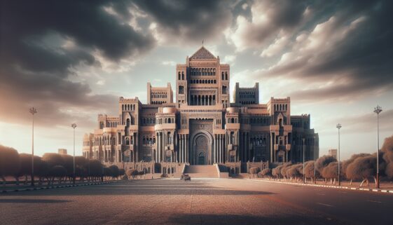 Sudanese military forces at the Republican Palace