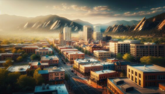 Sundance Film Festival logo with Boulder backdrop