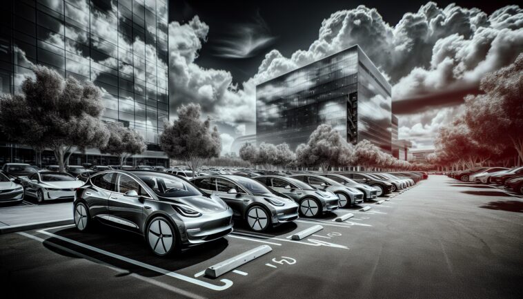 Vandalized Tesla car highlighting a troubling trend