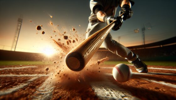 Yankees players showcasing new bats during MLB opener