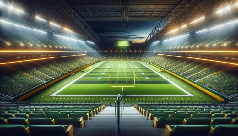 Aaron Rodgers in azione sul campo NFL