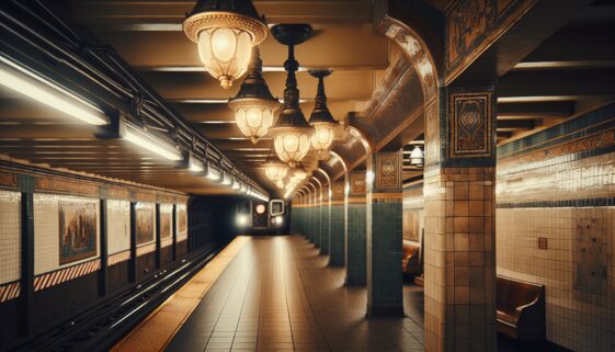 Alice Tan Ridley performing in the subway