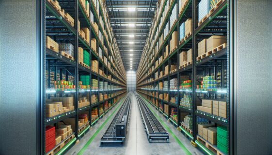 Automated warehouse technology for grocery shopping