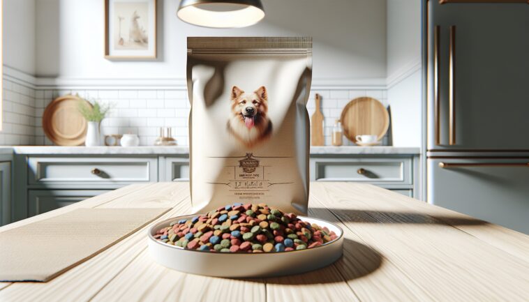 A happy dog enjoying nutritious food